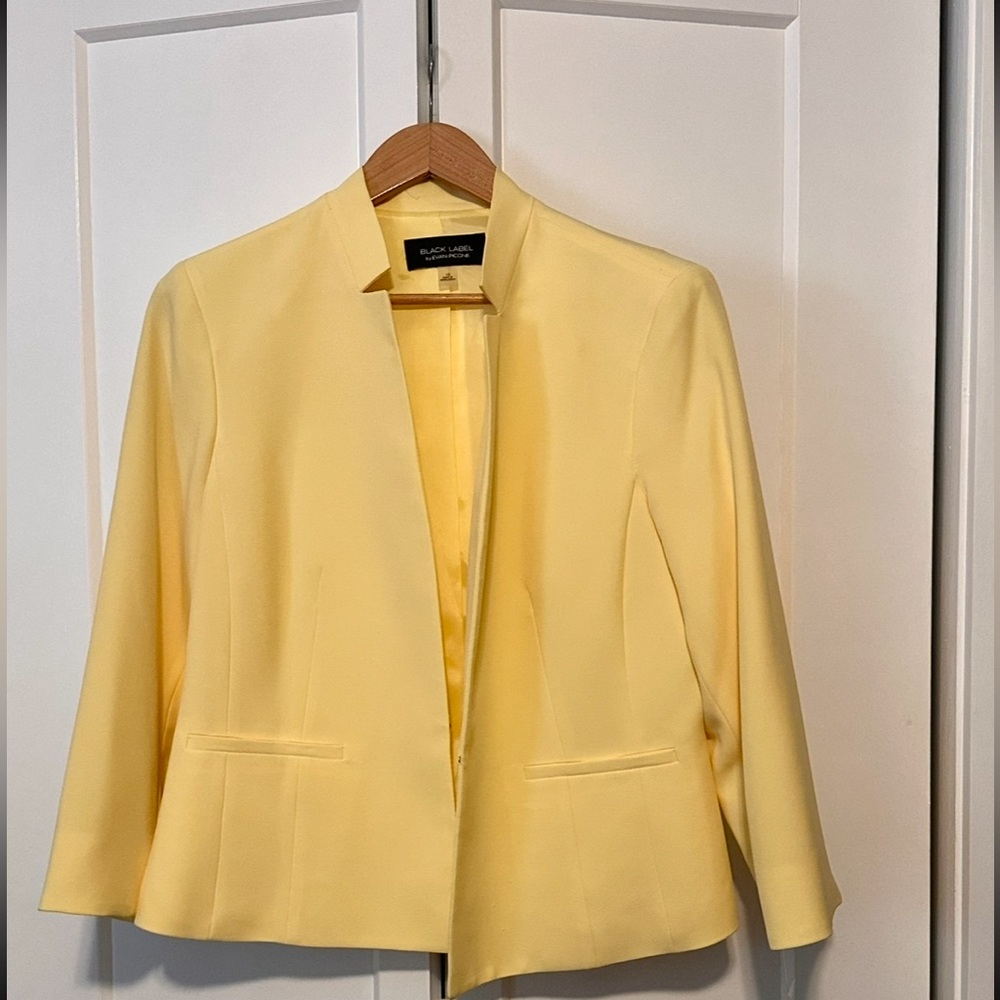 Black Label by Evan-Picone Women's Yellow Blazer